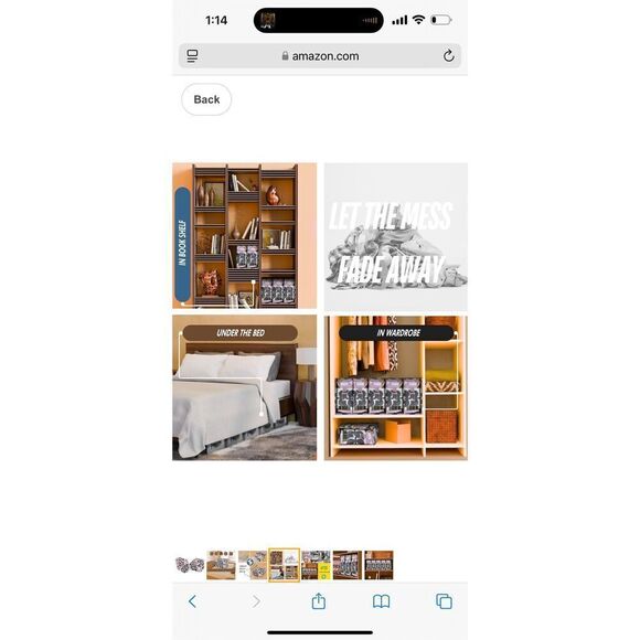 Foldable Bedding Organizer, Storage Bins for Bed Sheets, Duvet Covers and Pillow - Picture 4 of 7